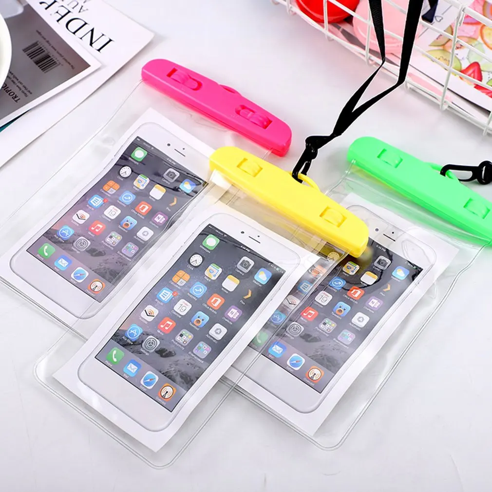 Luminous Waterproof Pouch Swimming Gadget Beach Dry 6 inch  Phone Bag For iPhone 13 12 11 Pro Xs Max XR 8 7 Xiaomi  Samsung S9
