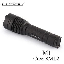 Linterna LED Flashlight Convoy M1 Cree XM-L2 Torch Light Tactical Flashlight Lantern 18650 Police Work Light Bicycle Light