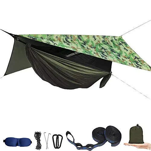 Tienda de campaña con mosquitera para exteriores, juego de toldo impermeable, hamaca de apertura rápida, portátil, Pop-Up