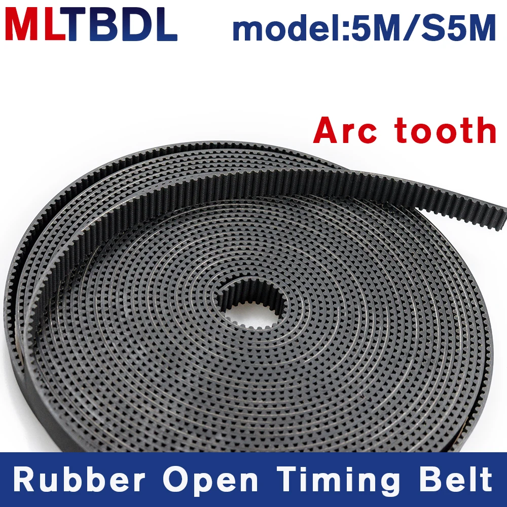 10meters HTD5M STS5M Open Synchronous belt Width 10/12/15/20/25/30mm Rubber fiberglass Neoprene for Elevator door machine belt