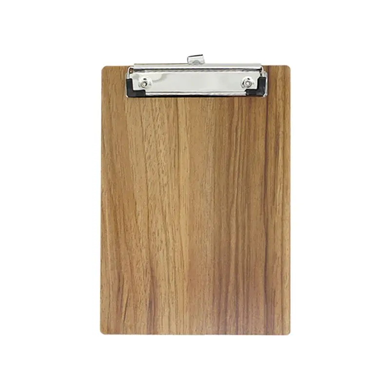 2022 New Portable A4 A5 Wooden Writing Clipboard File Hardboard Office School Stationery