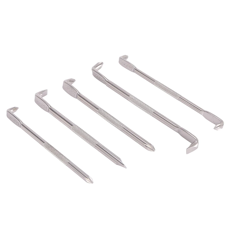 BROPPE 5Pcs cacciavite tipo Z a forma di L curva a gomito ad angolo retto a 90 gradi Phillips/scanalato con cacciavite magnetico corto