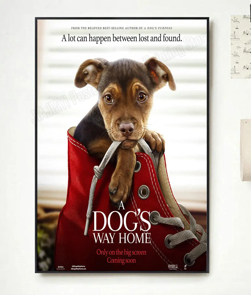 NP119 A Dog's Way Home Movie Classic Film Fashion Trend Home Art Decor Silk Poster Wall Sticker Deco Christmas Gift