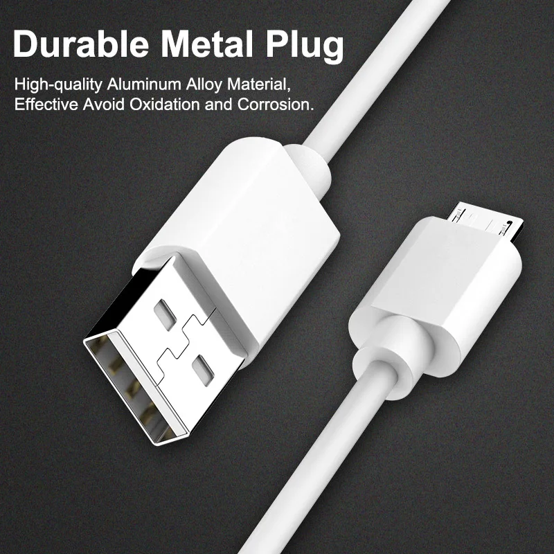 Micro USB Cable 2.4A Charging Charger Microusb Cable For Samsung Xiaomi Android Mobile Phone Wire Cord 1m