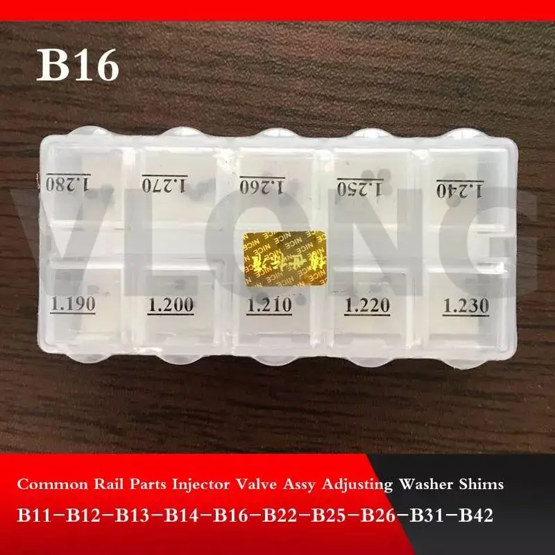 40pcs/Lot B16 For Bosch High Accuracy Adjusting Shims Common Rail Injector Nozzle Valve Gasket Diesel Injector Washer