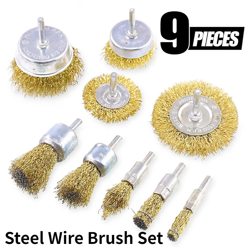 Grinding Wheel / Rust Removal Wire Wheel / Polishing Brush / Electric Drill Wire Brush Set/ Metal Rust Removal