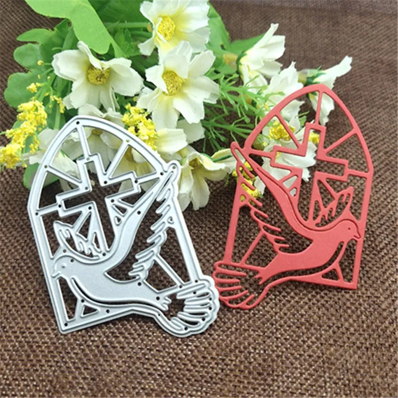 Pigeon Cross Metal Cutting Dies Stencils For DIY Scrapbooking Decorative Embossing Handcraft Die Cutting Template