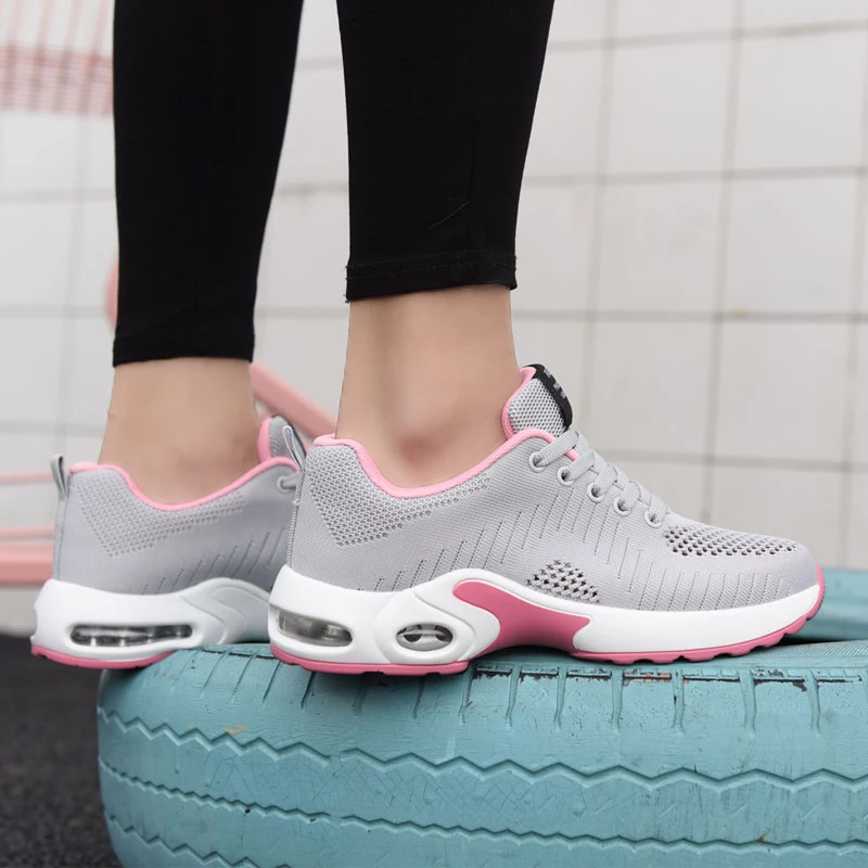 Zapatillas Mujer Women Sneakers Running Shoes Outdoor Sports Shoes Breathable Mesh Comfort Jogging Mesh Shoes Air Cushion Ladies