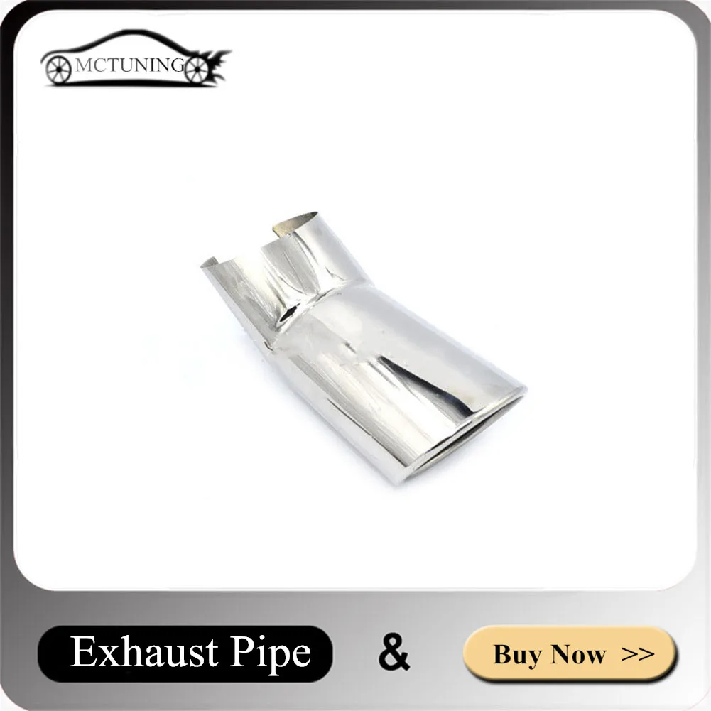 One Piece Car Accessories Exhaust Pipe For M-ercedes B-enz W163 ML320 ML350 ML500 Silver Car Exhaust System Muffler Tip Nozzles