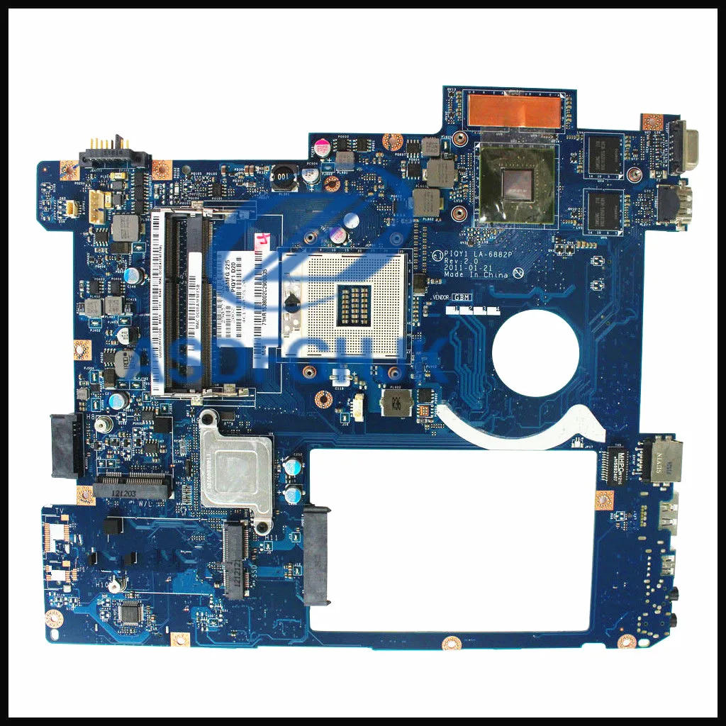 

FOR lenovo y570 notebook motherboard N12P-GT1-A1 gt550m ddr3 LA-6882P