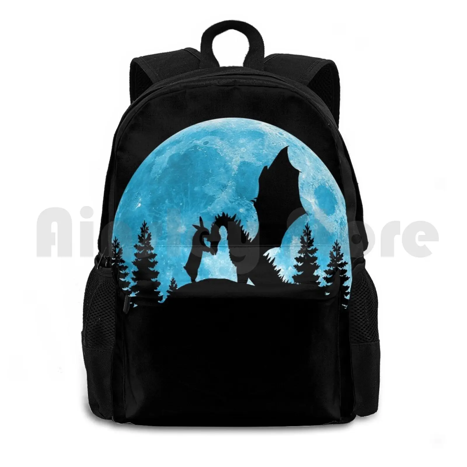 Friendship Of A Outdoor Hiking Backpack Waterproof Camping Travel Friendship Frind Bunny Rabbit Dragon