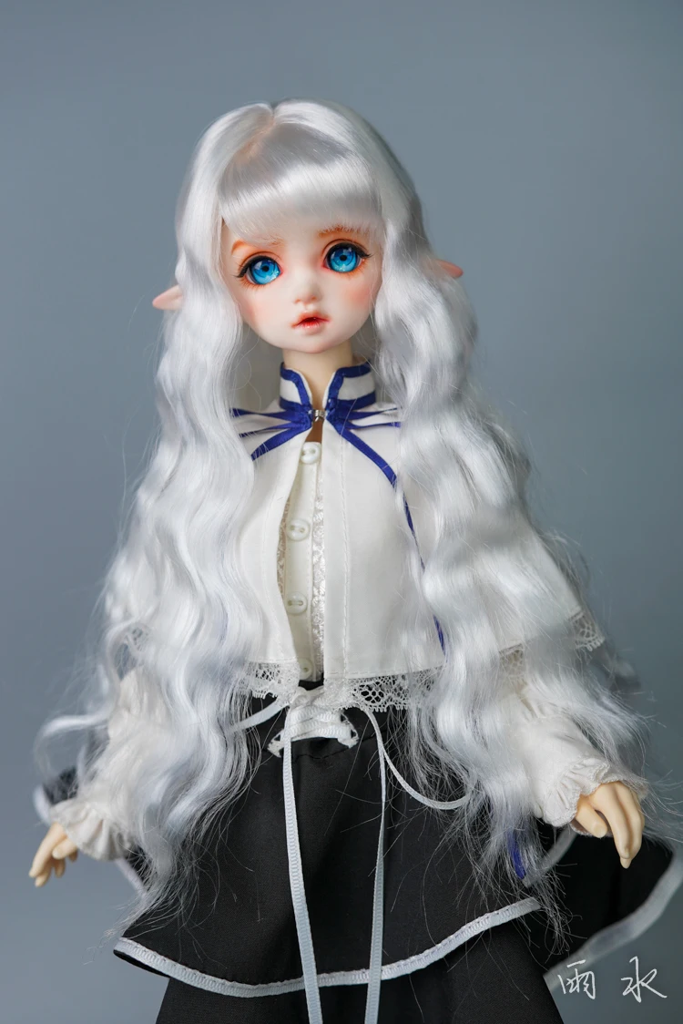 BJD doll wig is suitable for 1/3, 1/4, 1/6 size imitation mohair hair hair with big wave wig doll accessories