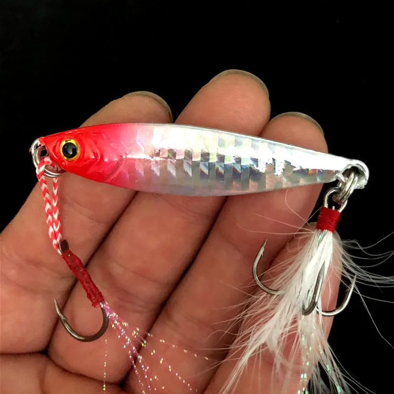 Shore Cast Fishing Lure Slow Shaking Jigbait 7g/10g/15g/20g/25g/30g/40g/60g Jig esca artificiale in metallo 1 pezzo vendita