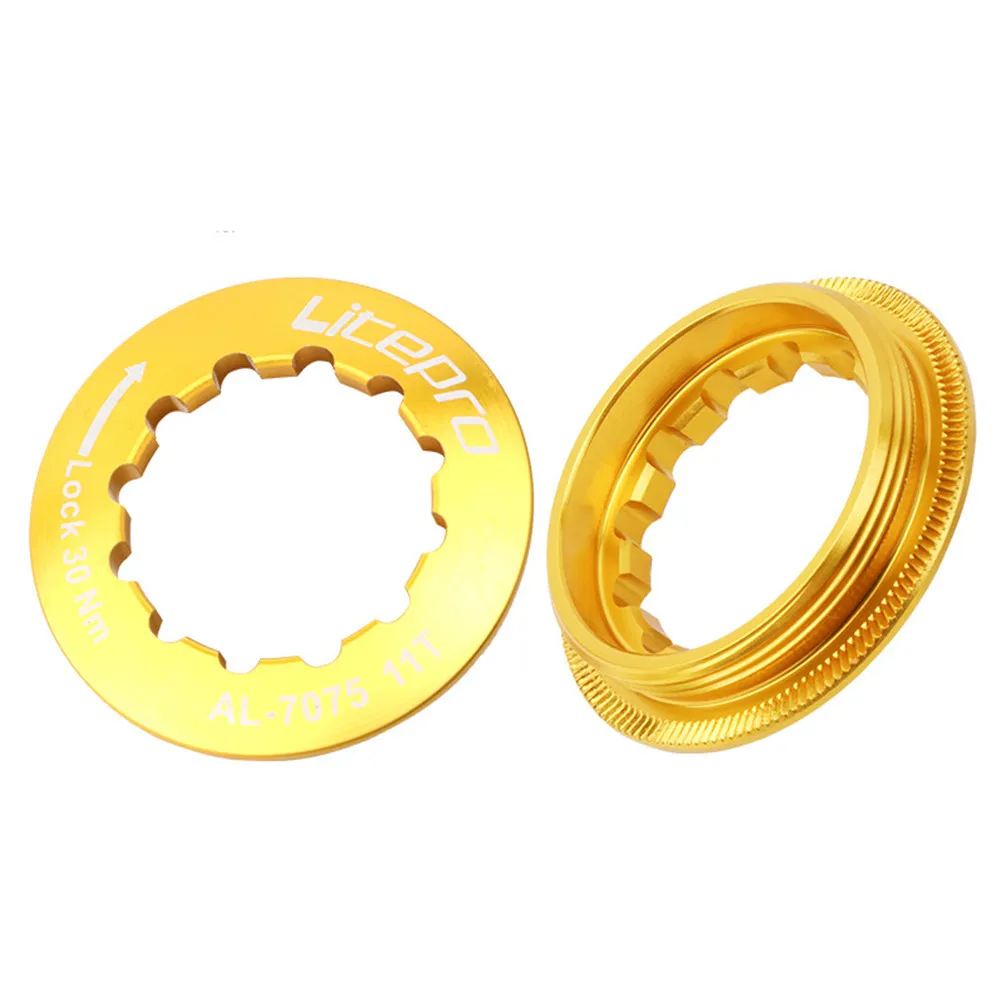 Litepro MTB Mountain Road Bike Cassette Flywheel Cover Folding Bicycle Aluminum Alloy Freewheel Cap Ring Lock