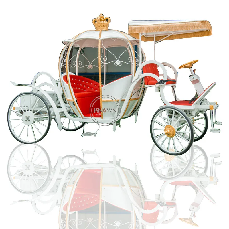 Hot Selling Pumpkin Prinss Carriage Snic Spot Exhibition Hall Photography Props Wedding Electric Carriage