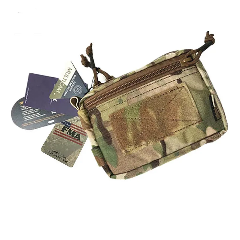 FMA Plug-in Debris Waist Bag Molle Pouch Tactical Hunting Airsoft Tools Bag Multicam Black Backpack