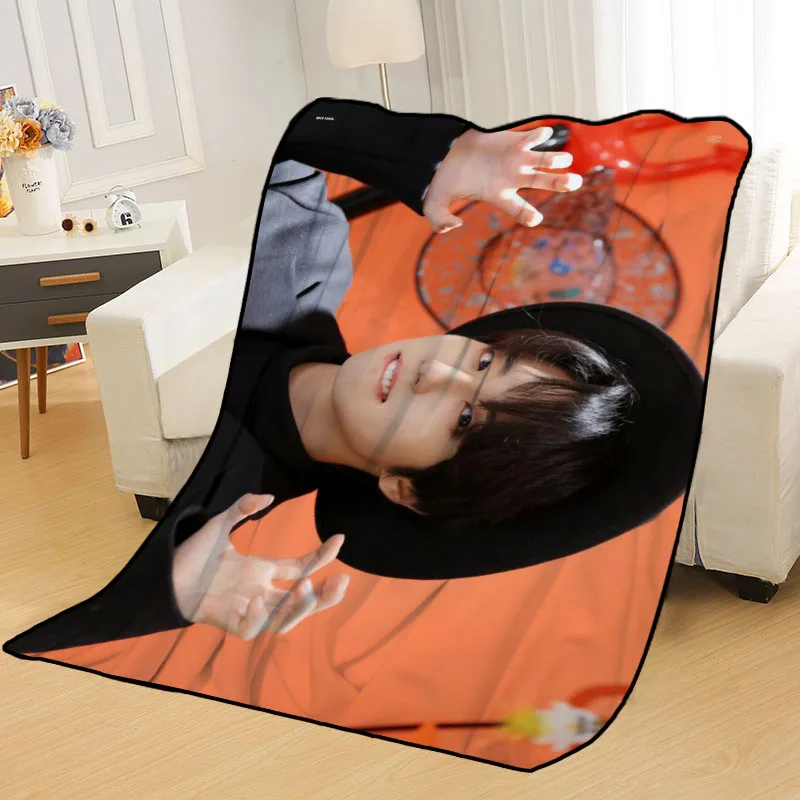 Novo han jisung lance cobertor personalizado cobertores para o sofá/cama/carro portátil 3d cobertor para o miúdo têxtil casa