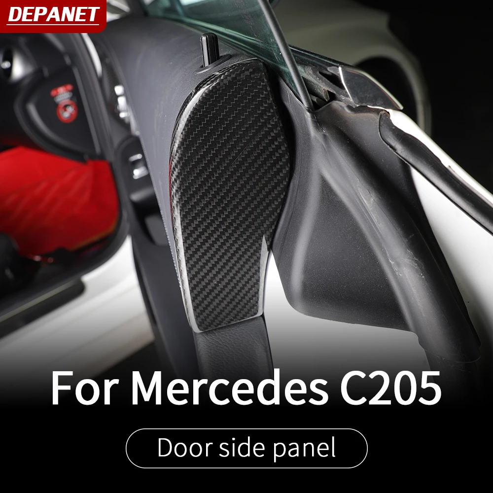 carbon fiber door trim For Mercedes w205 amg coupe amg c205 2 doors c260 c300 c200 mercedes c class accessories w205 interior