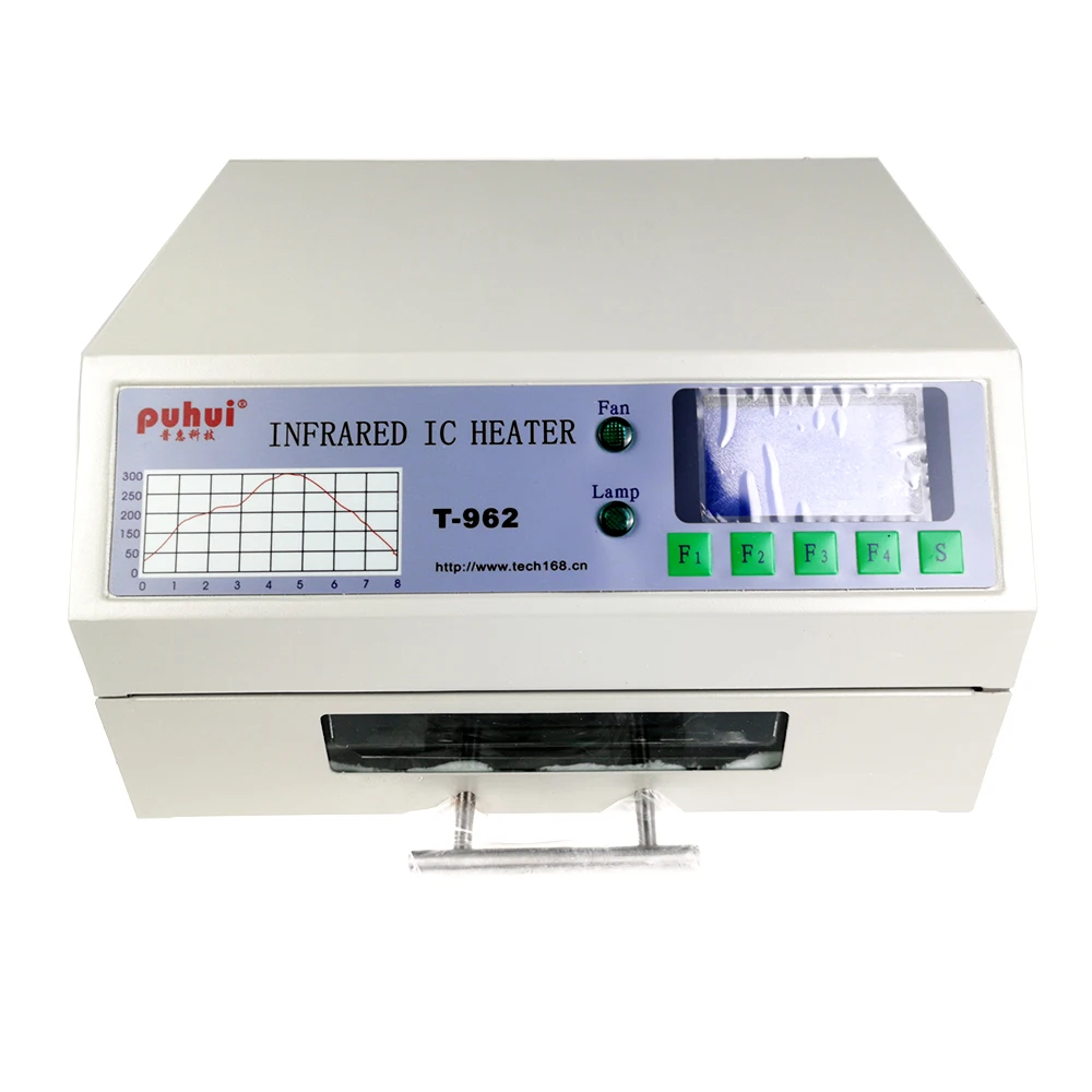 T962 Reflow Solder Oven BGA SMD SMT Rework Sation T 962 Reflow Wave Oven PUHUI T-962 Infrared IC Heater