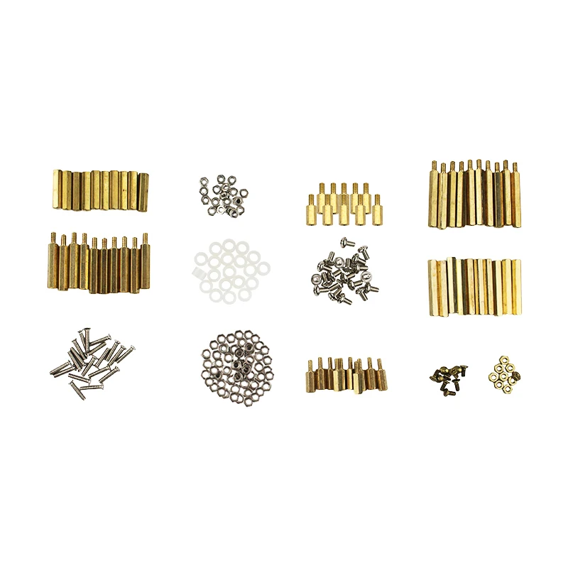 210 Pcs Raspberry Pi Screws Set M2.5 M3 Copper Metal or Plastic Screw Nuts for Pi 4B 3B+ 3B Robot Car Orange Pi Banana Pi