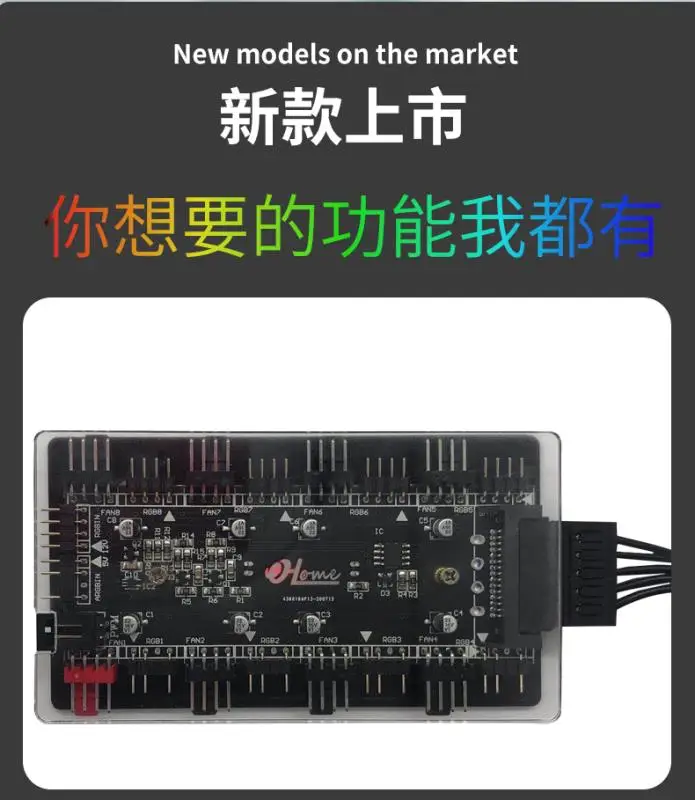 Rgb 12V 4-Pin Argb 5V 3-Pin Hub Controller Pwm Temperatuurregeling Snelheidsregeling Combo shekinah Synchronisatie Aura