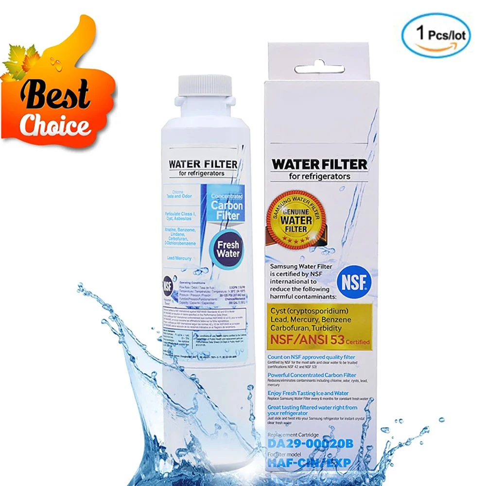 DA29-00020B Water Filter Replacement for Samsung DA29-00020B-1, DA97 08006A-1, Haf-Cin, RF4267HARS, RF28HMEDBSR, (1 Pack)
