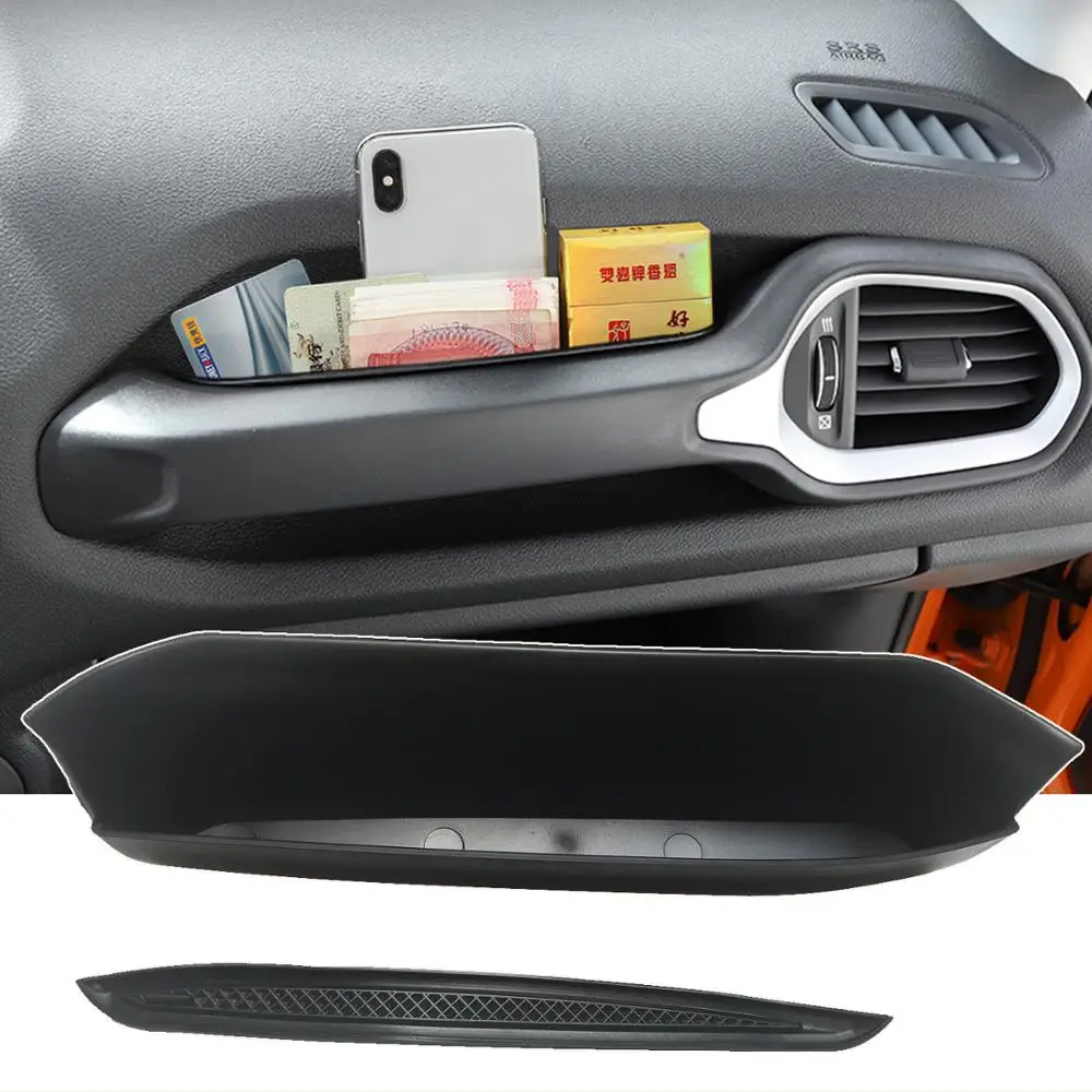 for Jeep Renegade 2015 2016 2017 2018 2019 2020 2021 2022 2023 Car Passenger Tray Organizer Grab Handle Storage Box Accessories