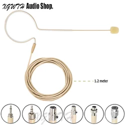 콘덴서 무 지향성 헤드셋 헤드웨어 마이크 Shure AKG Mipro 무선 인터뷰 음성 노래 용 단일 귀고리 헤드 마이크