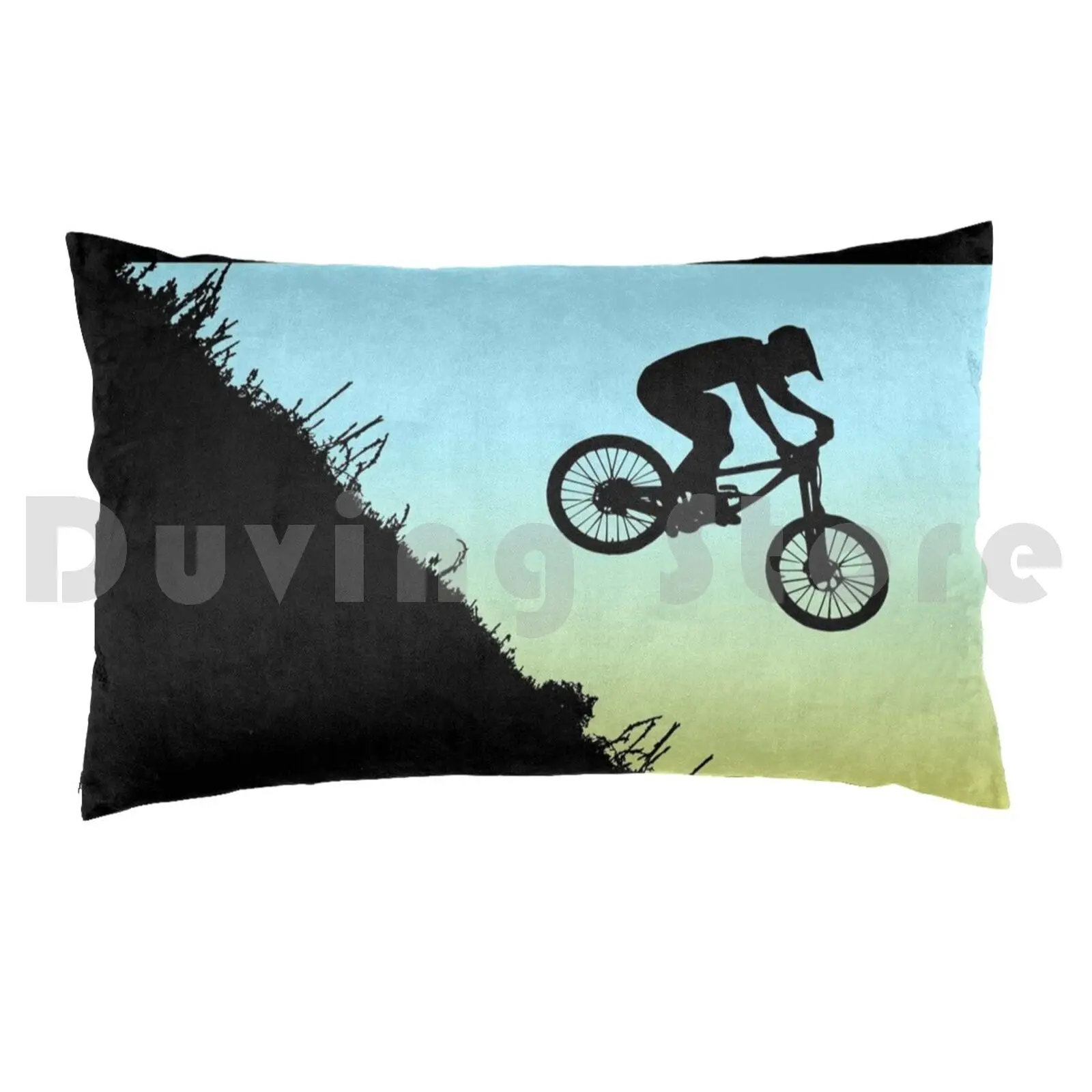 Mountain Bike Extream Downhill Pillow Case 20*30 Inch Mountain Bike Bike Trail Running Adventure Mountain