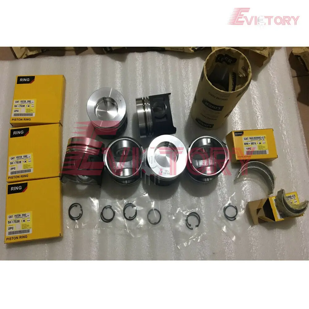 

For cat EXCAVATOR 3066 rebuild kit piston ring liner gasket bearing set