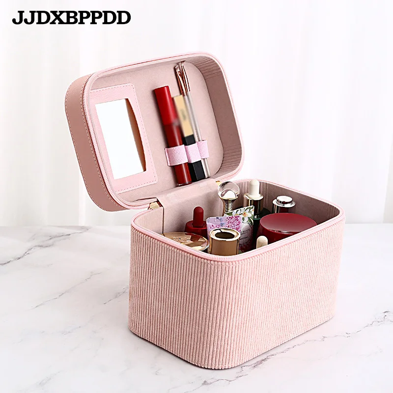 Professional Make Up Bag Women Shoulder Cosmetic Case High Quality Female Beauty Brush Waterproof Makeup Box Toiletry Suitcases