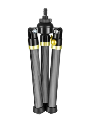 Carbon Fiber Video Monopod Stand Base Monopod Tripod Base Manbily Mini Three Feet Support for DSLR sony canon nikon with 3/8'' image 2