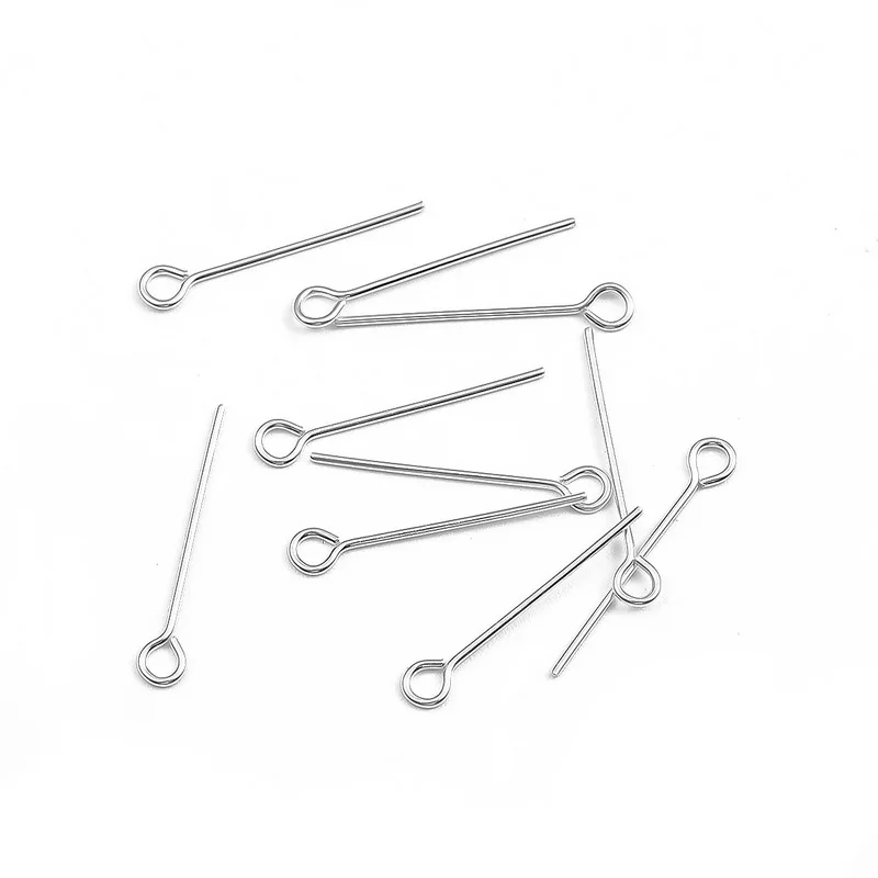

10pcs Real Pure Solid 925 Sterling Silver Needle Pins for DIY Jewelry Making Findings Earring Necklace Connector Part Base