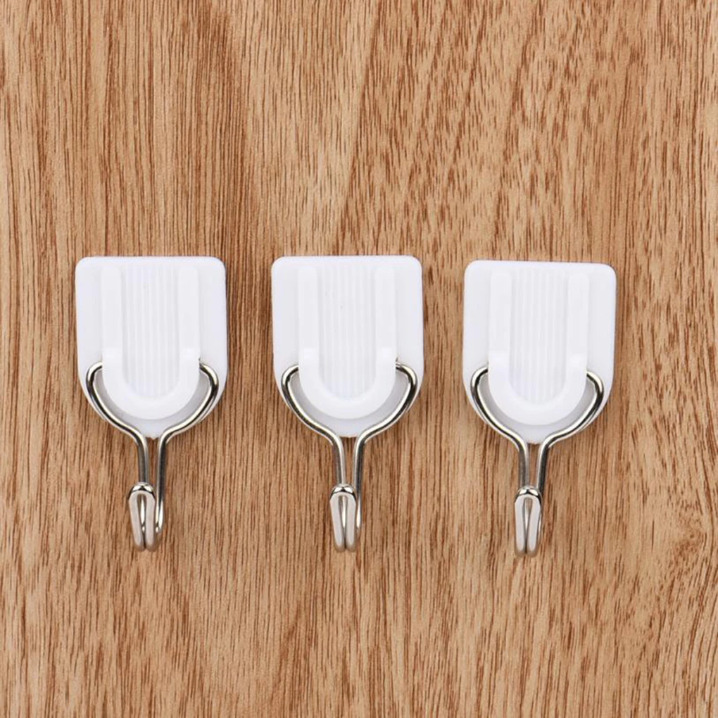 6 Pieces Hanger Wall Hooks Self-adhesive Storage Rack for Bathroom