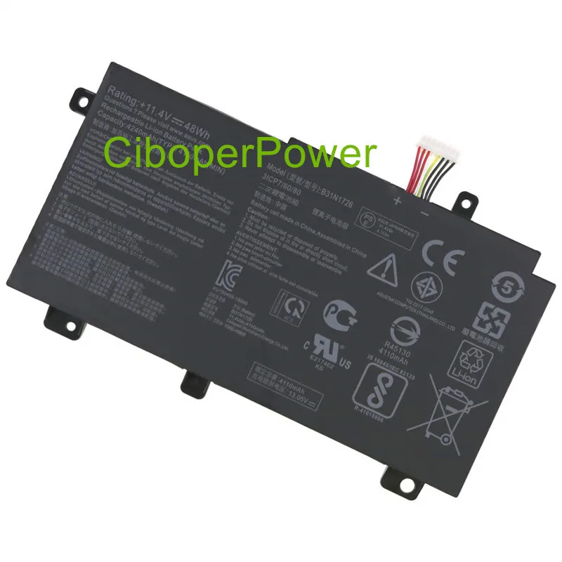 Original quality B31N1726 Battery for FX504 FX504GD FX505 FX505GE FX80 FX80GE B31BN91