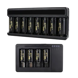 GTF 16340 700mAh 100% capacity battery CR123A Li-ion Rechargeable Batteries 3.7V 16340 USB charger