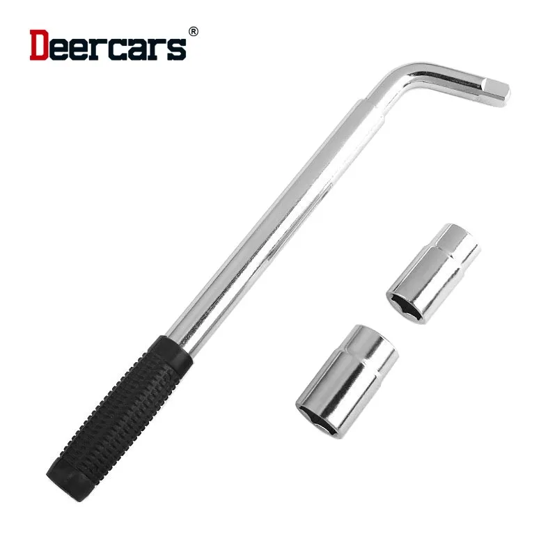 17-23mm Retractable Auto Wheel Tire Disassemble Socket Wrench 3PC Combo Labour Saving Extension Bar Spanner Car Repair