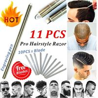 Hair Tattoo Trim Styling Engraving Pen Face Eyebrow Shaping Scissors Device Multifunctional Beards Razor Tools