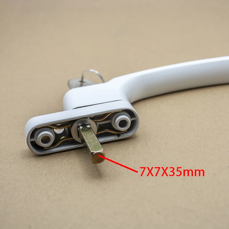 Alloy Inner Flat Open Inner Open Curtain Wall Doors And Windows Hardware Accessories Shift Fork Arc Handle Window Handle