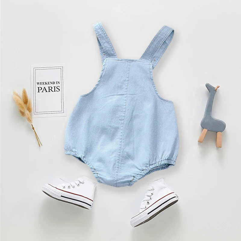 IENENS Kids Baby Jumper Boys Girls Clothes Pants Denim Shorts Jeans Overalls Toddler Infant Jumpsuits Newborn Clothing Trousers