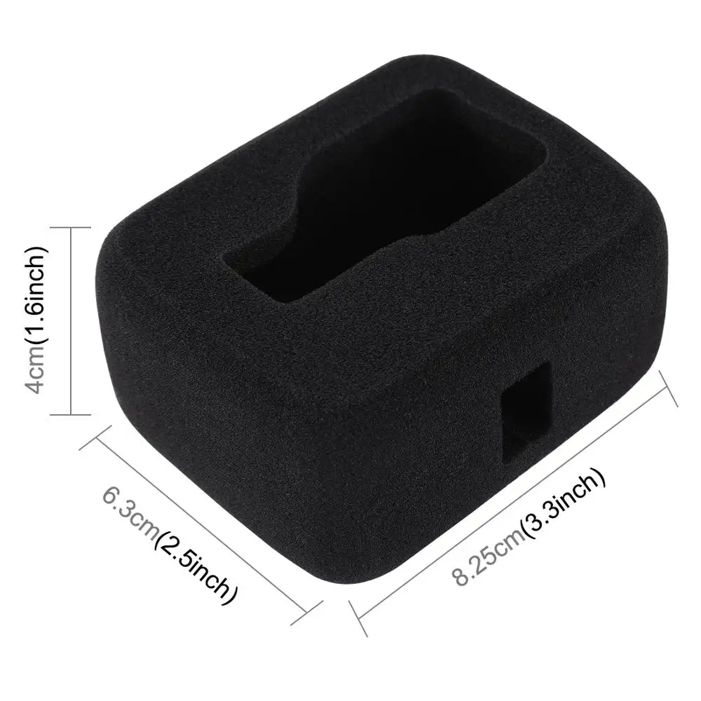 PULUZ Reduce wind noise Foam Windshield Housing Case Cover Shell Cap for GoPro HERO8 Black Action Camera Accessories
