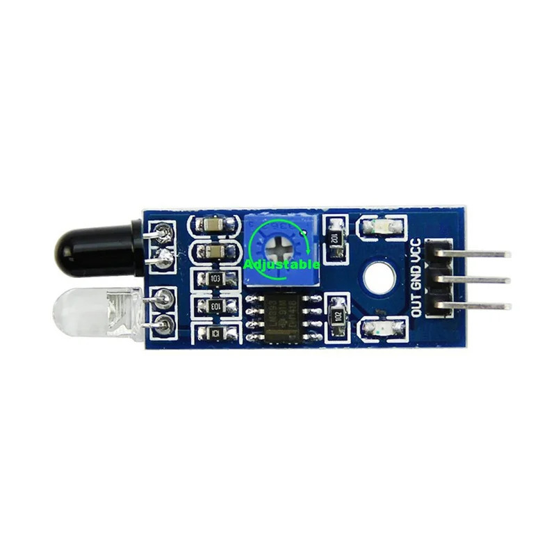 Modulo sensore di evitamento degli ostacoli a infrarossi a infrarossi da 10 pezzi per Arduino Smart Car Robot fotoelettrico riflettente a 3 fili nuovo