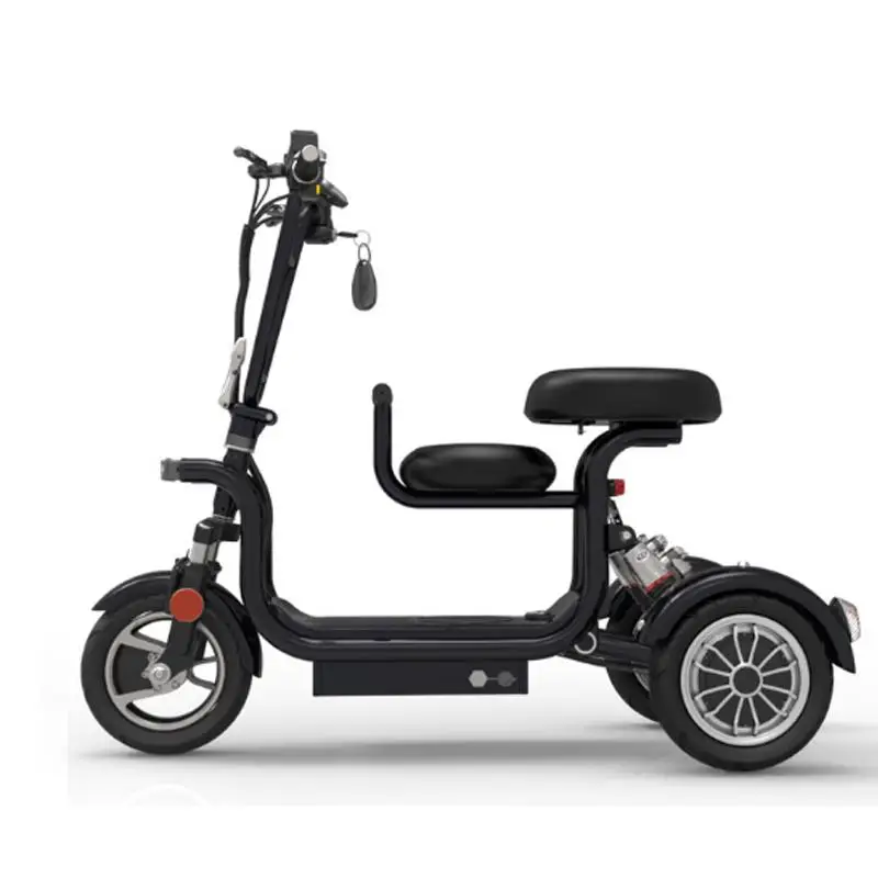 

10 Inch Mini Parent Child Tricycle Scooter Electric Three Wheels Electric Scooters Brushless Motor 400W 48V For Women