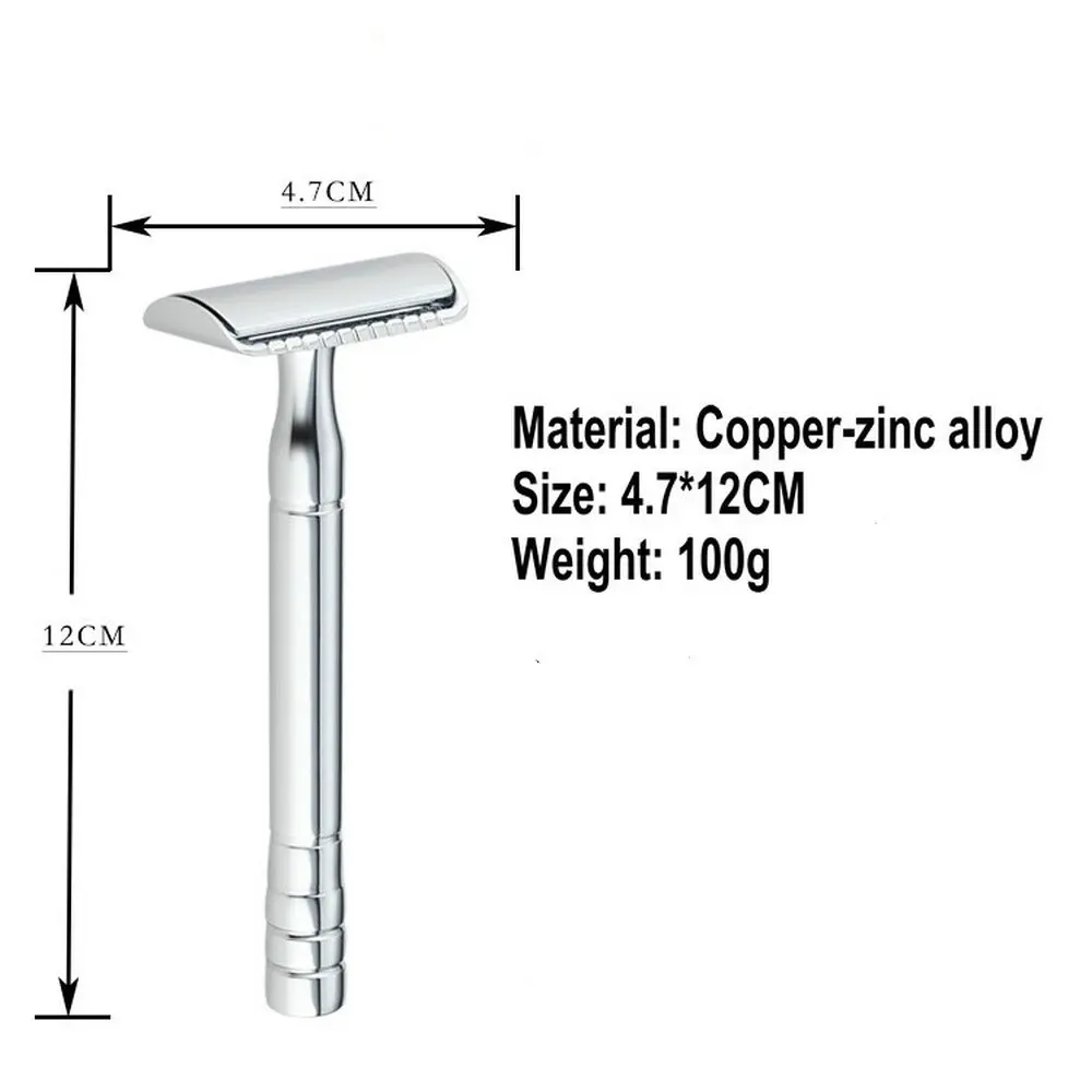 

Shaving Safety Razor for Men - Includes 5 Safety Razor Blade Refills, Double Edged Razor with Closed Comb