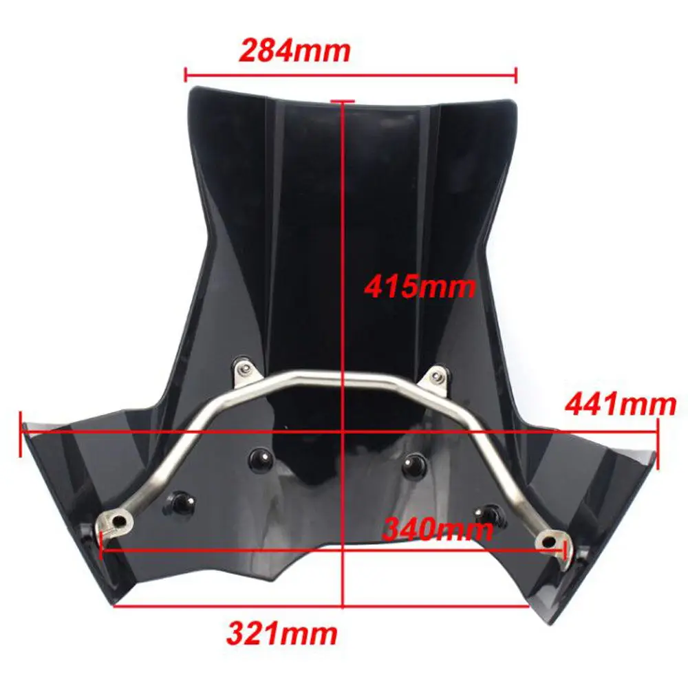 Motorcycle Windshield For BMW F800GS F650GS F800 F650 GS Windscreen ABS Wind Deflector And Navigation Mounting Bracket 2008-2017