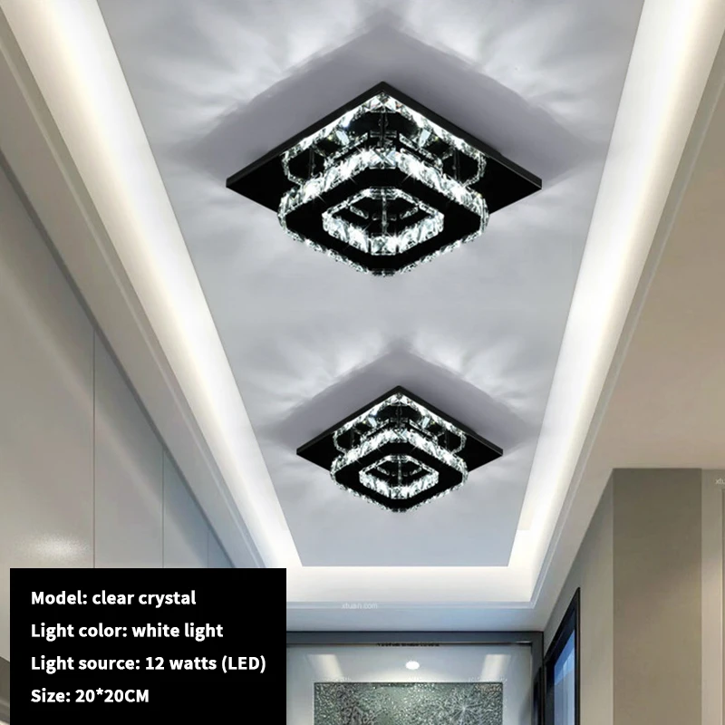 Ceiling Lamp Llights Decorative For Room Dining Hallway Lampras Living Home Kitchen Modern Nordic Crystals Led Chandeliers Bedr