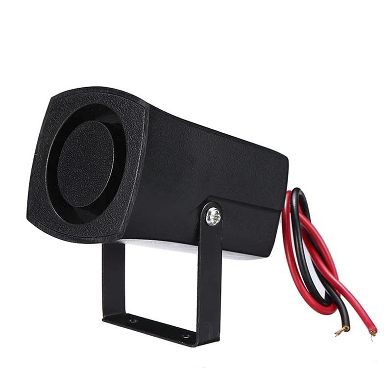 6 Tones Car Police Fire Alarm Horn 12-24V Warning Loud Sound Truck Boat Siren