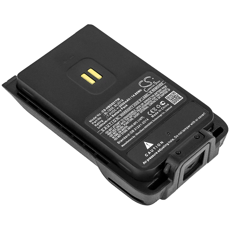 cameron sino 2000mah battery for HYTERA BD500 BD505 BD555 BL1506 BL2018