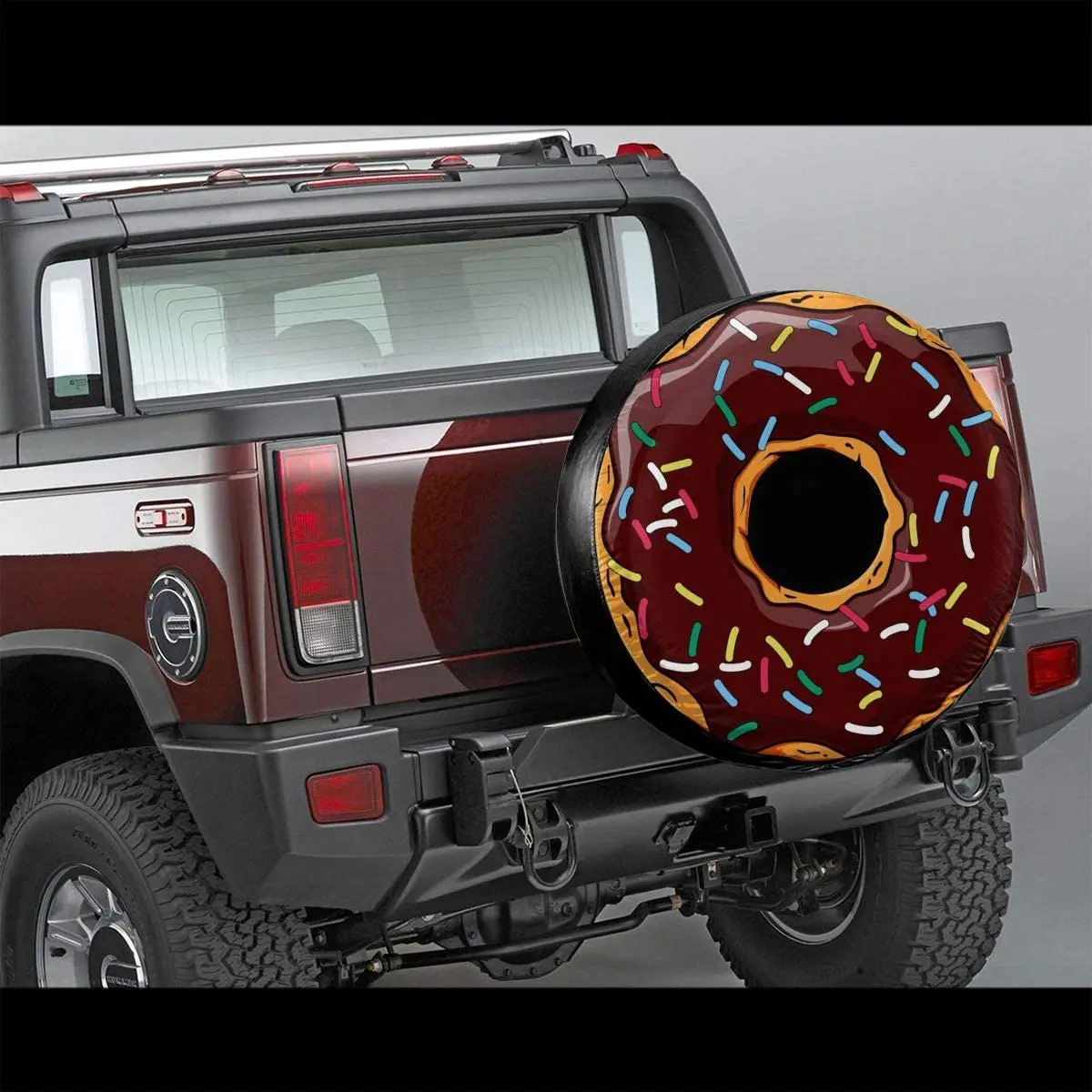 Foruidea Donut Spare Tire COVER CAR Waterproof Dust-Proof UV Sun Wheel Tire COVER CAR Fit for Car,Trailer, RV, SUV and Many