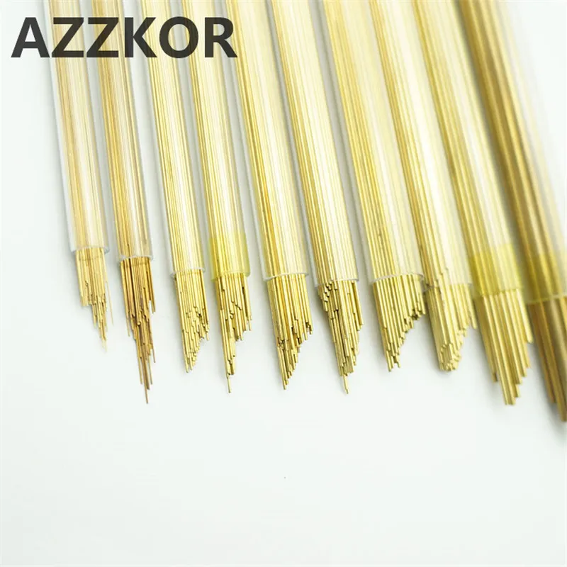 Multi Hole Brass Copper Tube For Edm Drilling Machine  Wire Cutting Accessories Slow Running Electrode Consumables 1.2mmx400